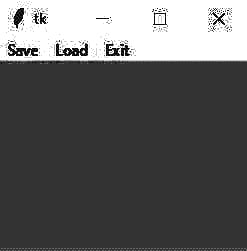 Python Tkinter Menu
